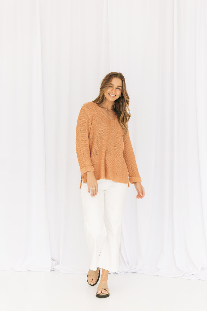 Ellen Wide Leg Jeans - White - Betty Lane 