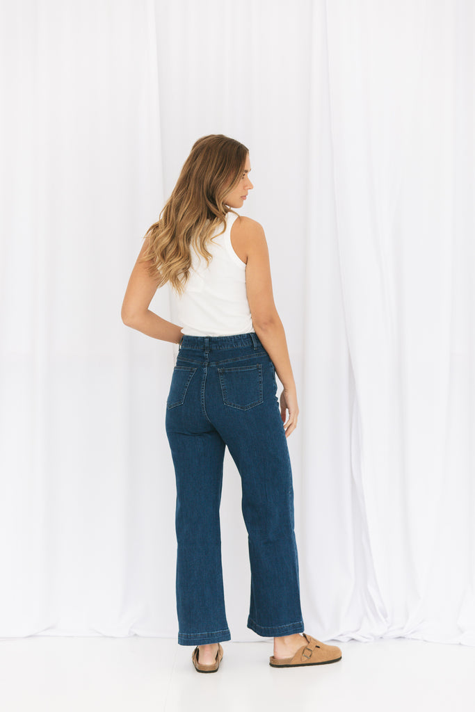 DAISY JEANS - WIDE LEG Size 8-18 - Betty Lane 