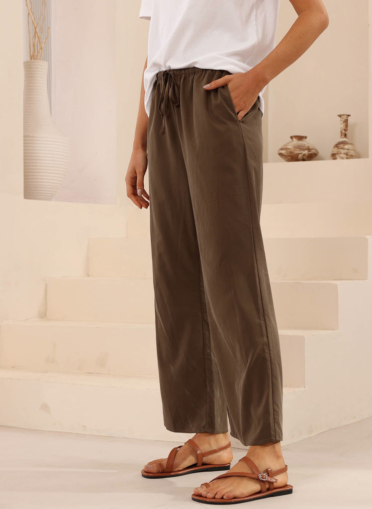 Sunday Relaxed Pants - Chocolate