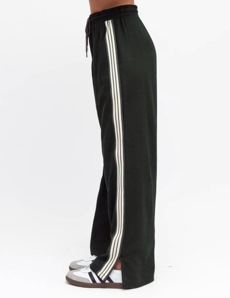 Emerald Racer Pants - Linen