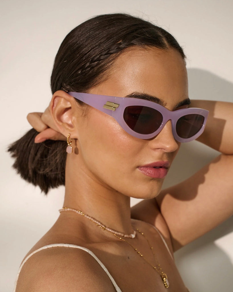 Emily Oval Sunglasses - Lilac - Betty Lane 