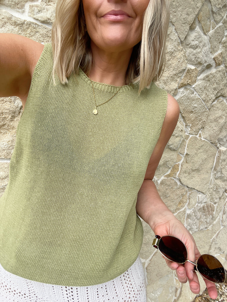 Spring Tank - Sage Green
