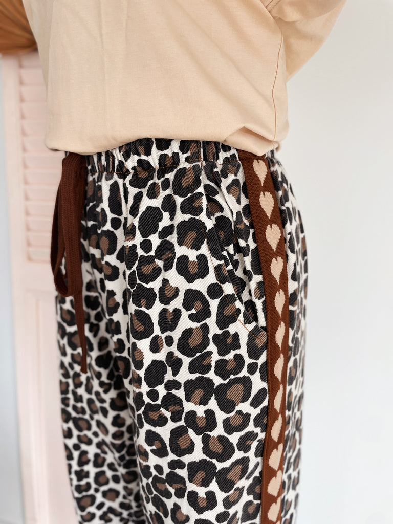 Chocolate Heart Racer Pants