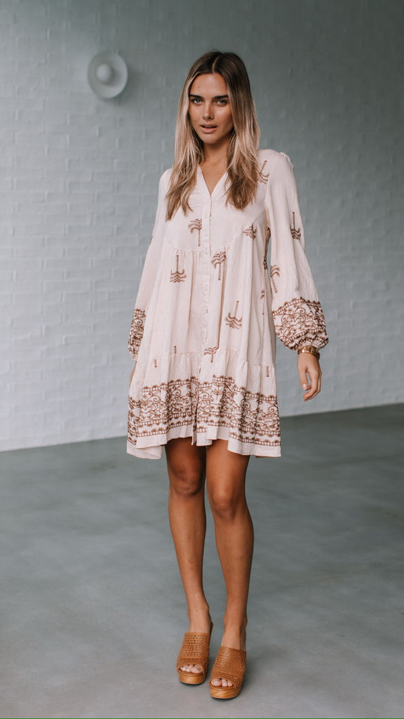 Emelia Palm Dress