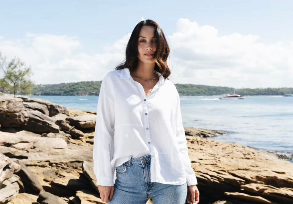 Millie Linen Shirt - White