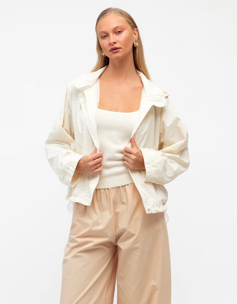 London Windbreaker - Cream - Betty Lane 
