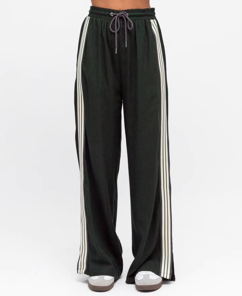 Emerald Racer Pants - Linen