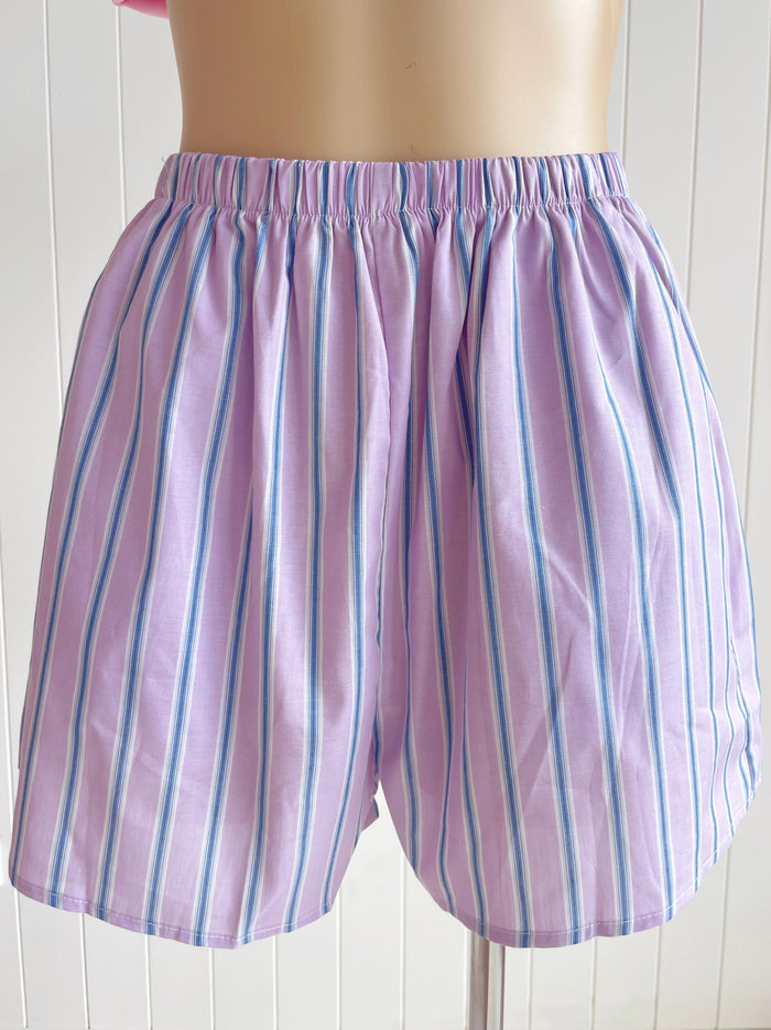 Mermaid Shorts - Blue Stripes - Betty Lane 