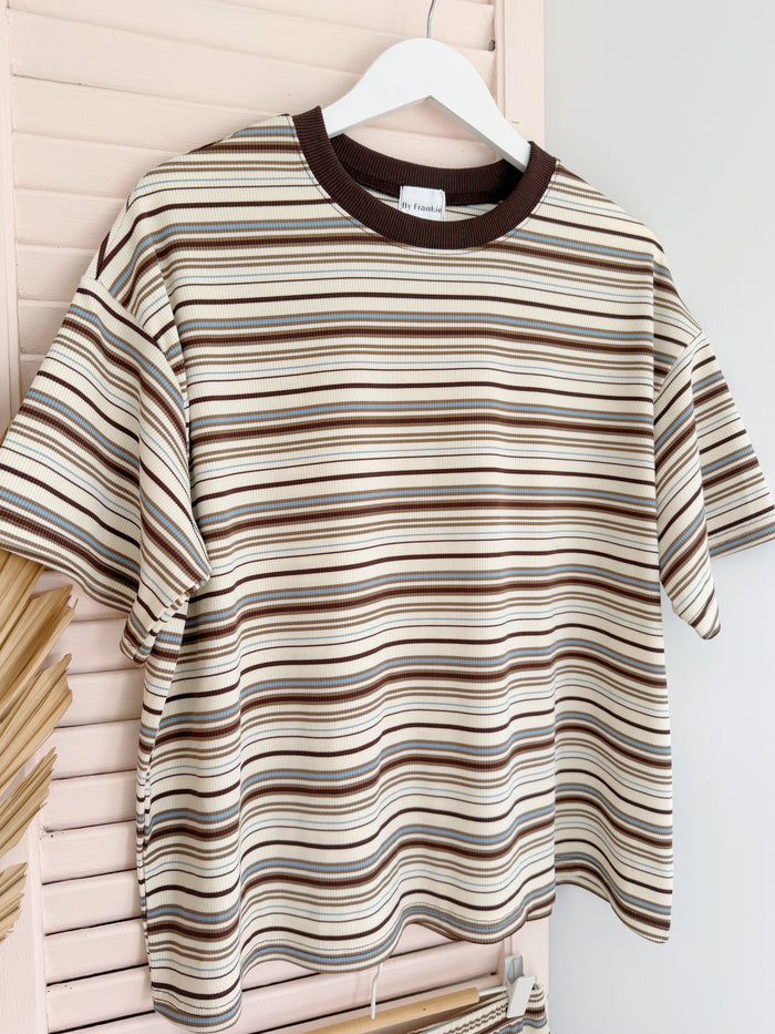 Cove Stripe Set - Beige - Betty Lane 