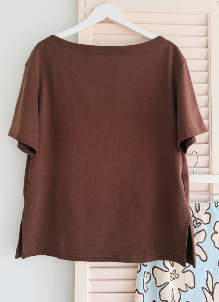 Jersey Cotton Tee - Chocolate