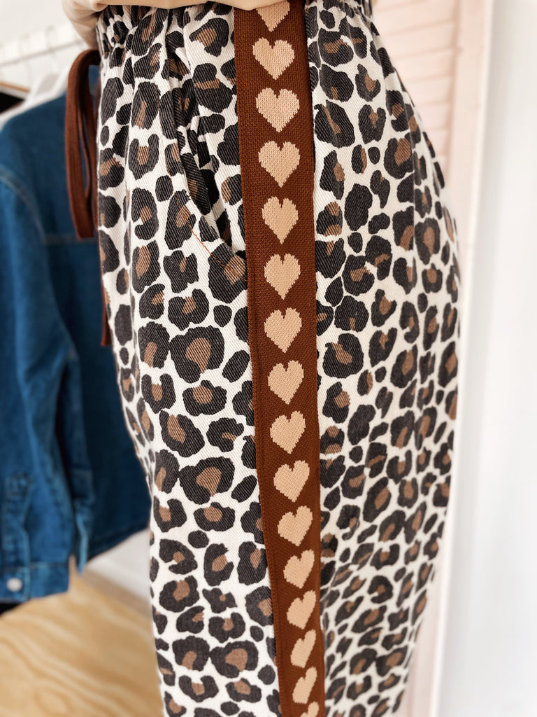 Chocolate Heart Racer Pants