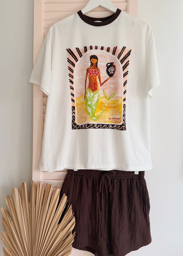 Mermaid Spell Tee - White