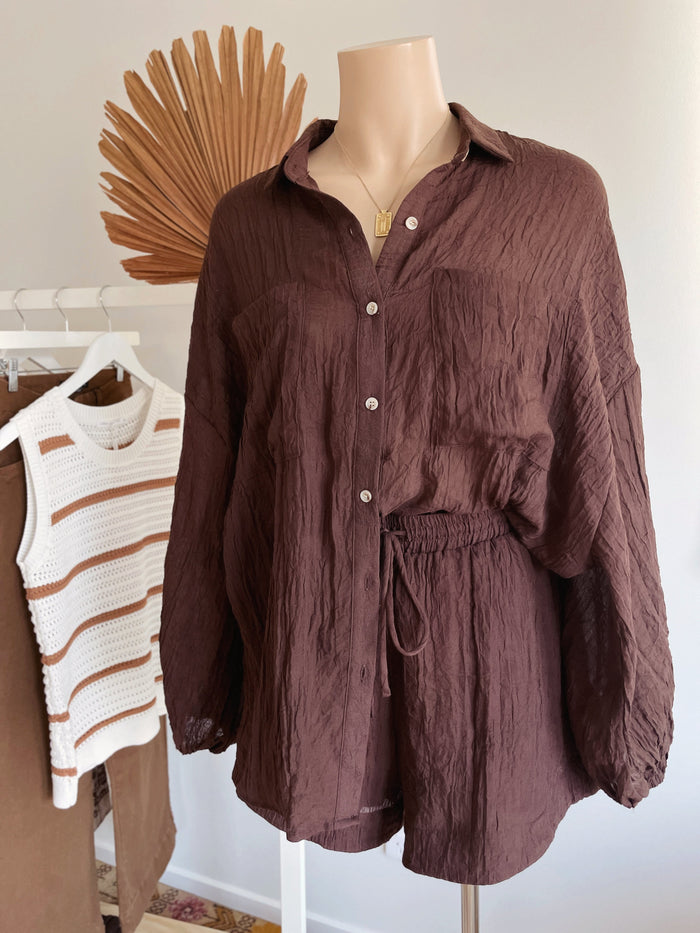 Coco Shirt - Chocolate