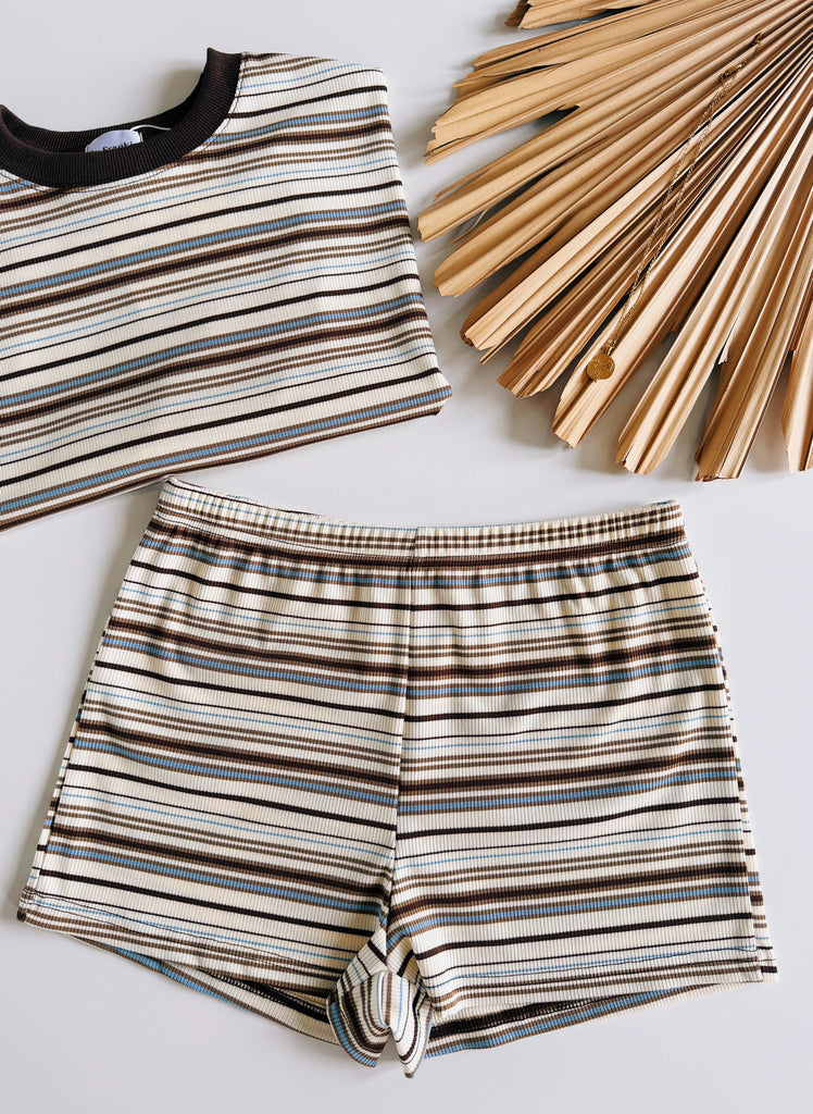 Cove Stripe Set - Beige - Betty Lane 
