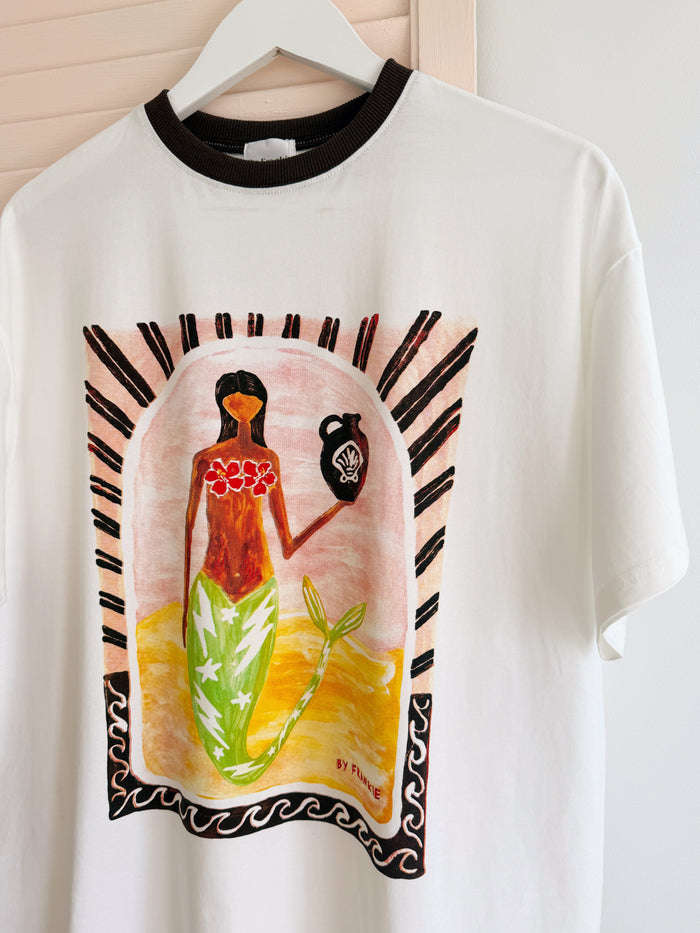 Mermaid Spell Tee - White - Betty Lane 