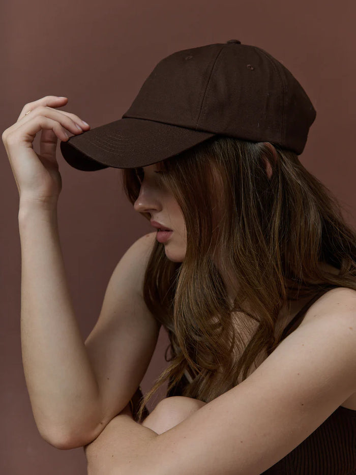 Nicki Cotton Cap - Chocolate