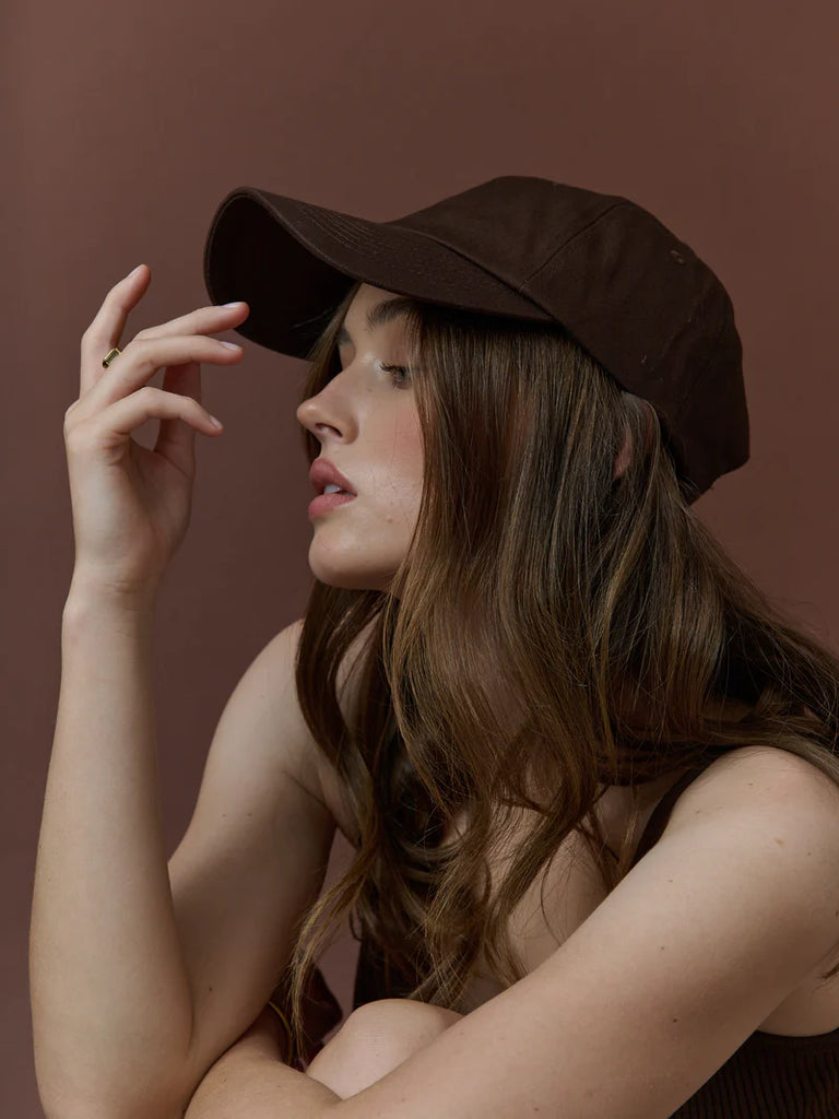 Nicki Cotton Cap - Chocolate