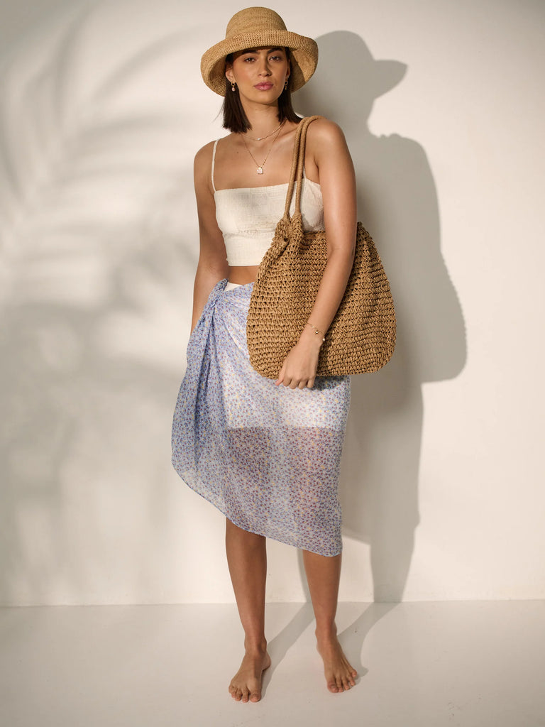 Solana Summer Tote Bag - Straw