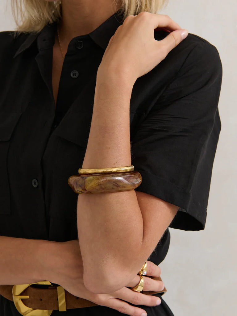 Snake Chain 18K Gold Plated Bracelet