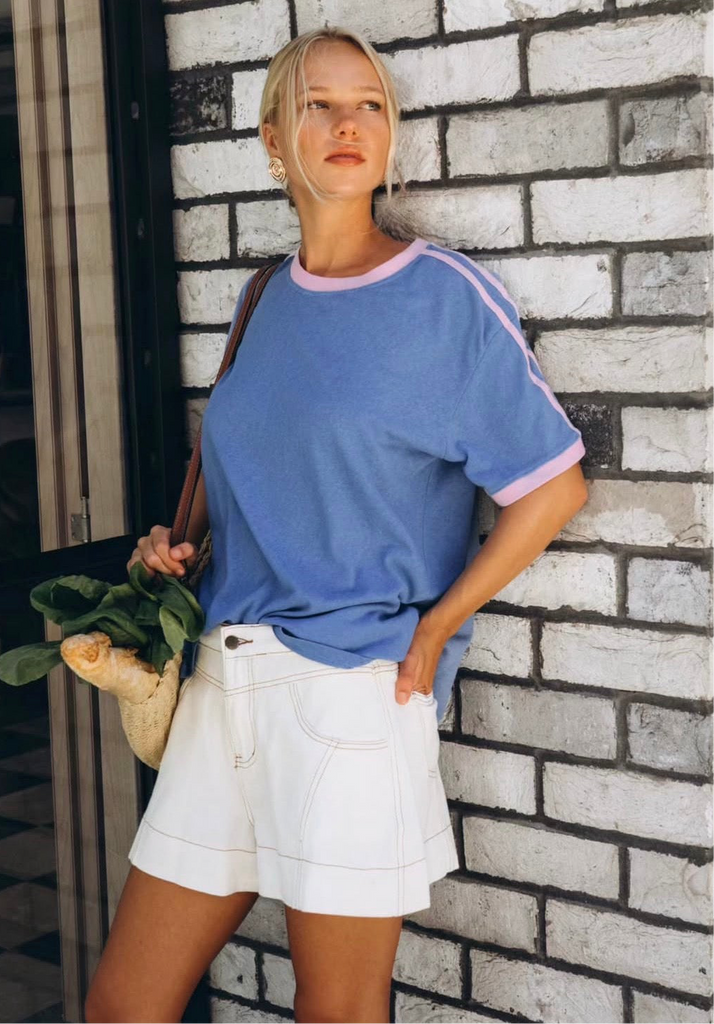 Everyday Denim Shorts - White - Betty Lane 