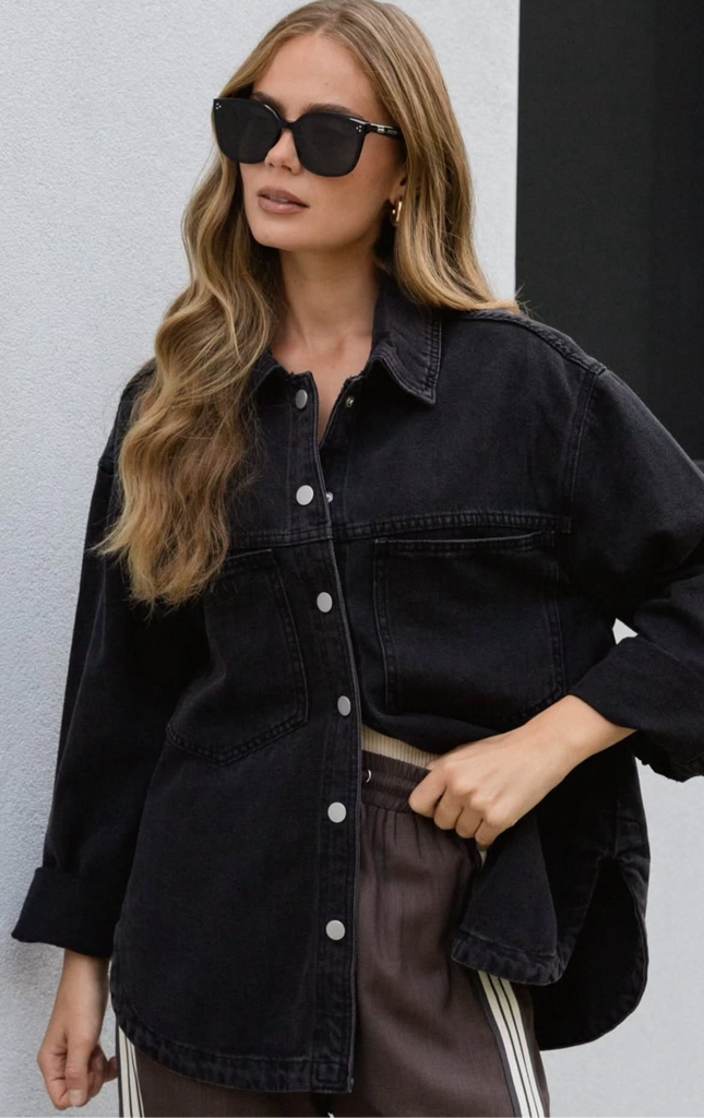 Emma Denim Jacket - Black