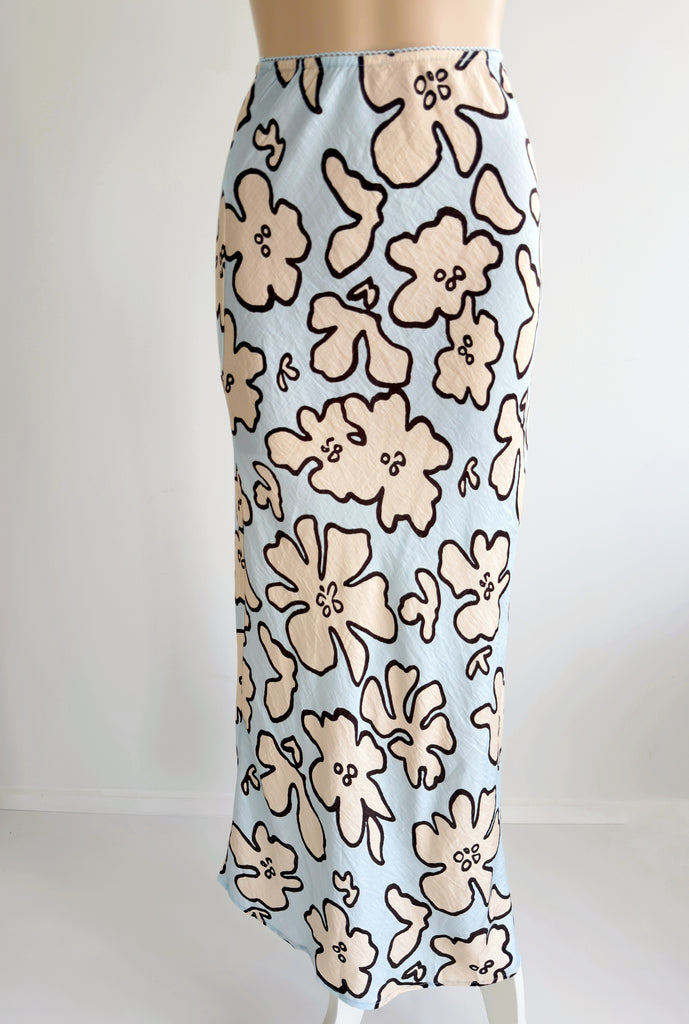 Sandy Floral Skirt - Blue