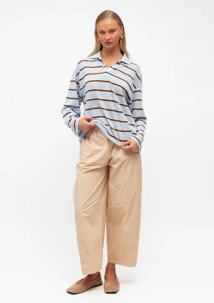 Kira Cotton Barrel Pants - Betty Lane 
