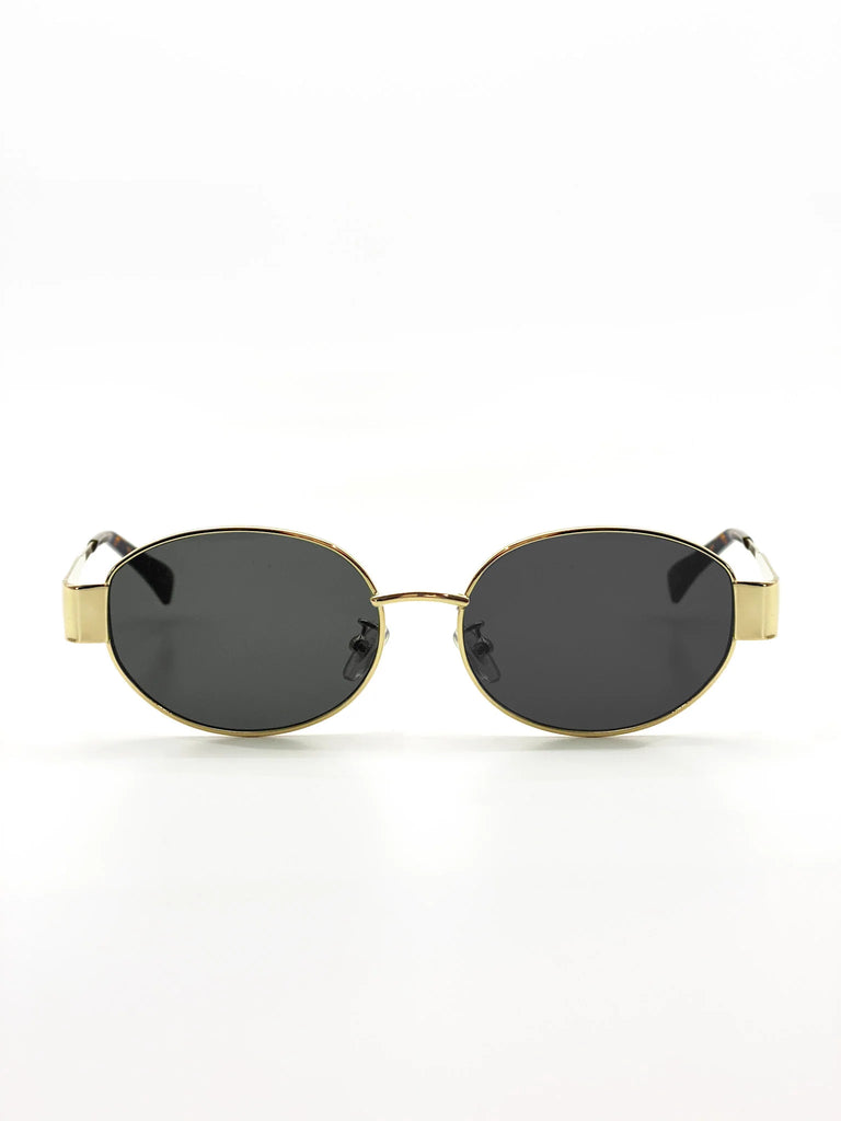 Goldie Oval Sunglasses - Metal - Betty Lane 