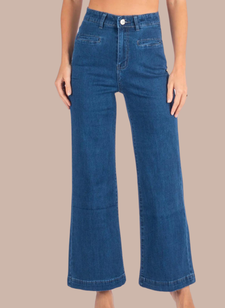 DAISY JEANS - WIDE LEG Size 8-18 - Betty Lane 