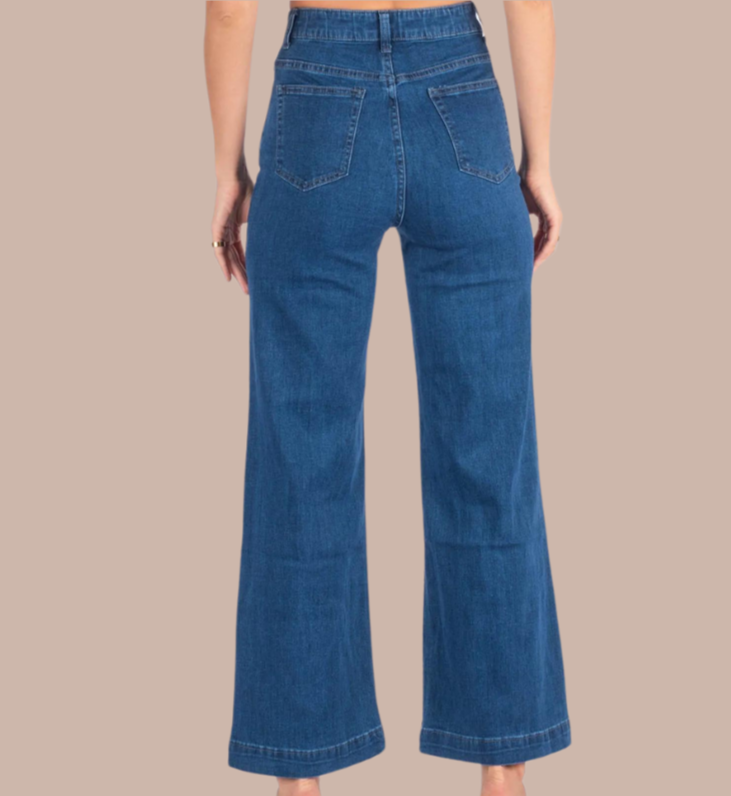 DAISY JEANS - WIDE LEG Size 8-18 - Betty Lane 