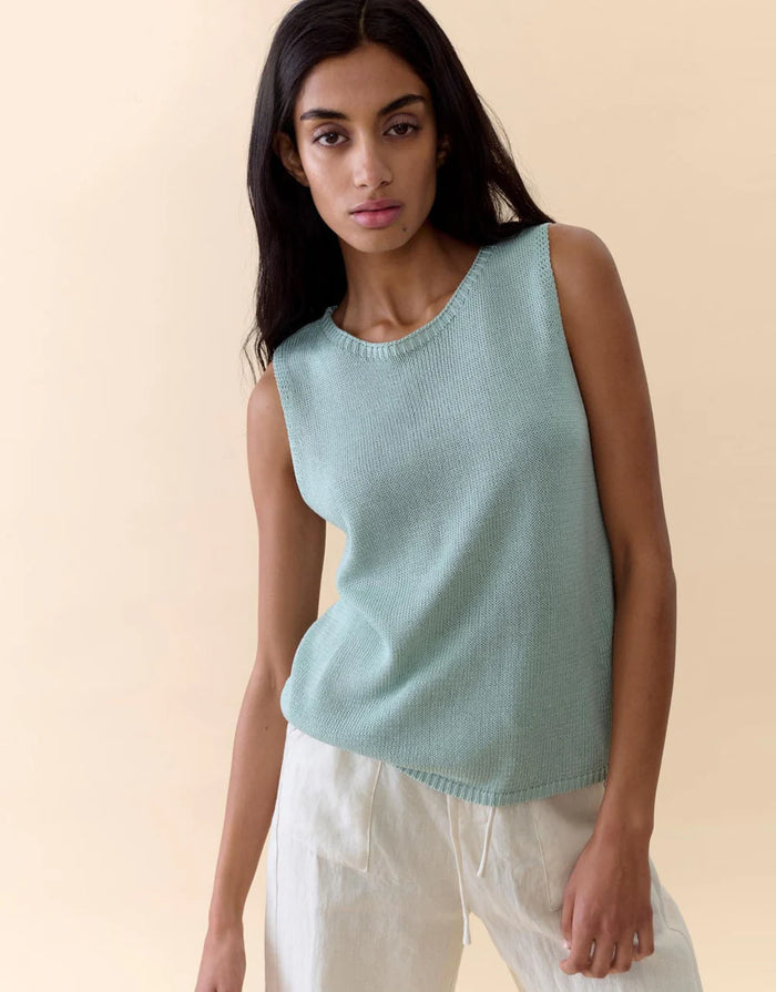 Spring Tank - Duck Egg Blue