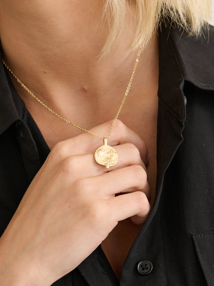 Ocean Charm Necklace - 18K gold plated