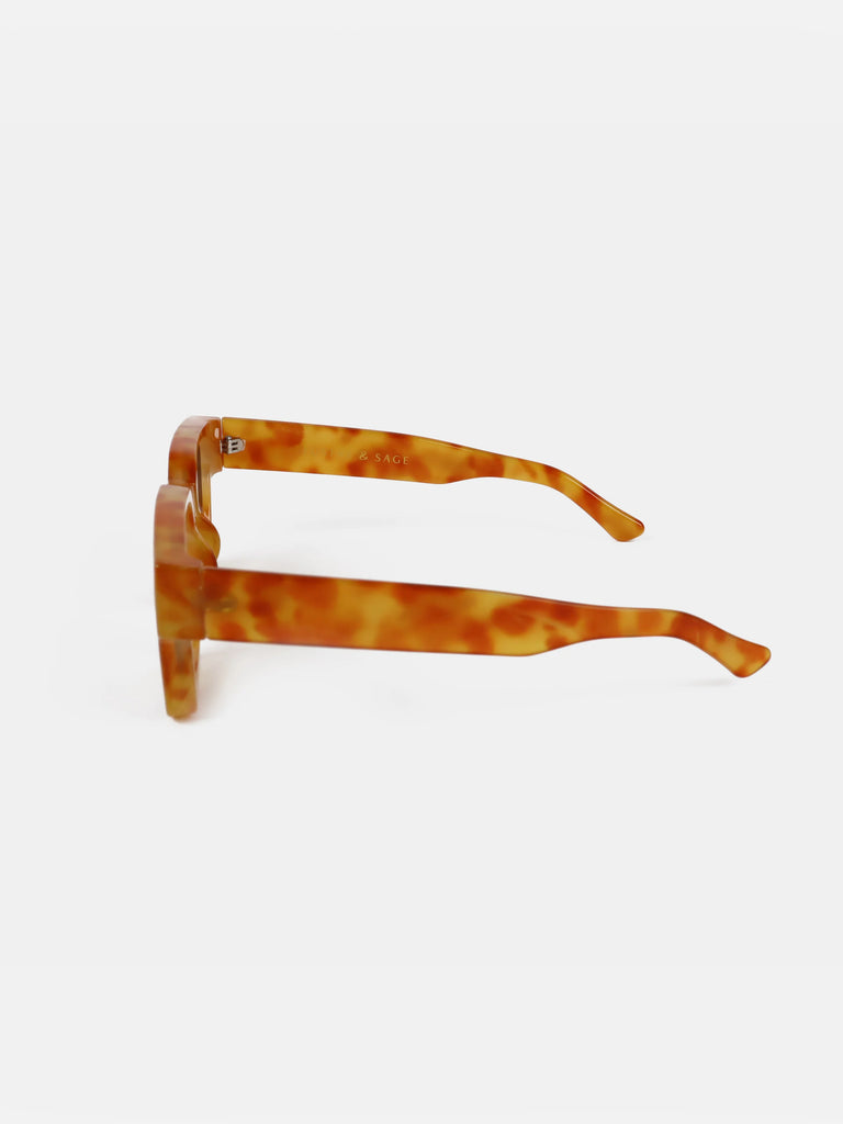 Josie Rectangular Sunglasses - Vintage Tort - Betty Lane 