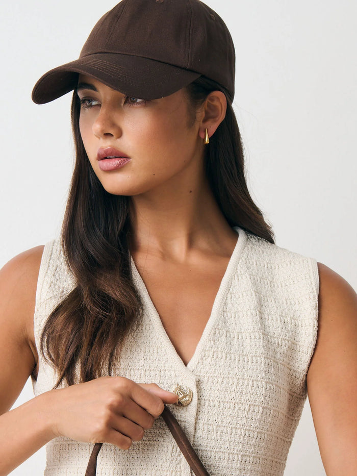 Nicki Cotton Cap - Chocolate