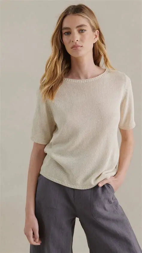 Summer Tee - Natural - Betty Lane 