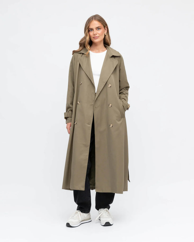 Piper Trench Coat - Khaki