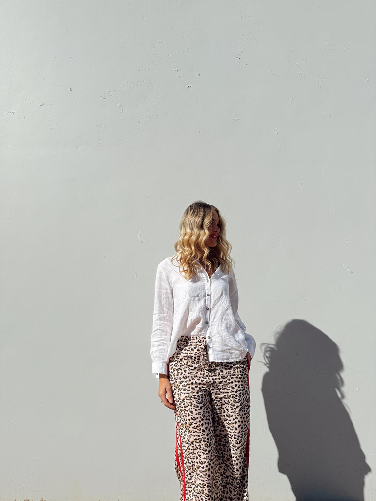 Millie Linen Shirt - White