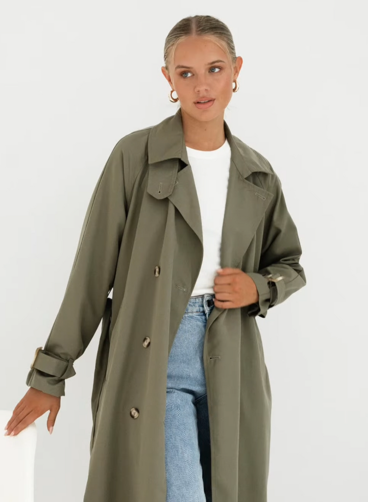 Piper Trench Coat - Khaki