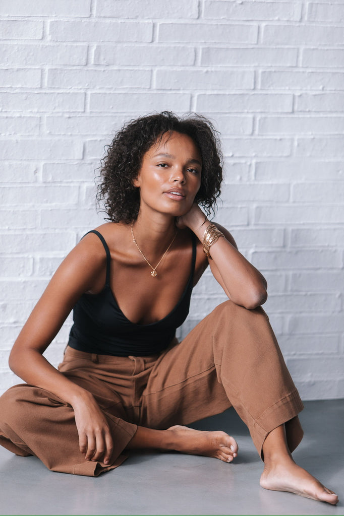 Casey Slouch Jeans - Tan [ PRE ORDER]