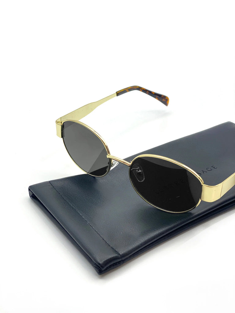 Goldie Oval Sunglasses - Metal - Betty Lane 