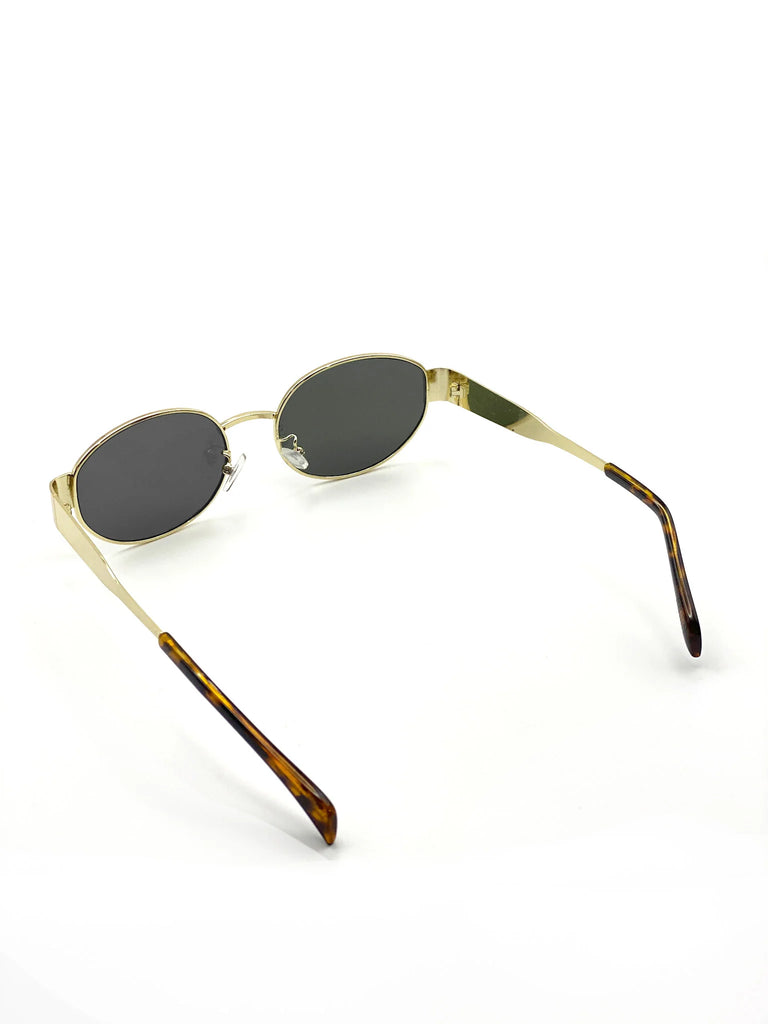 Goldie Oval Sunglasses - Metal - Betty Lane 