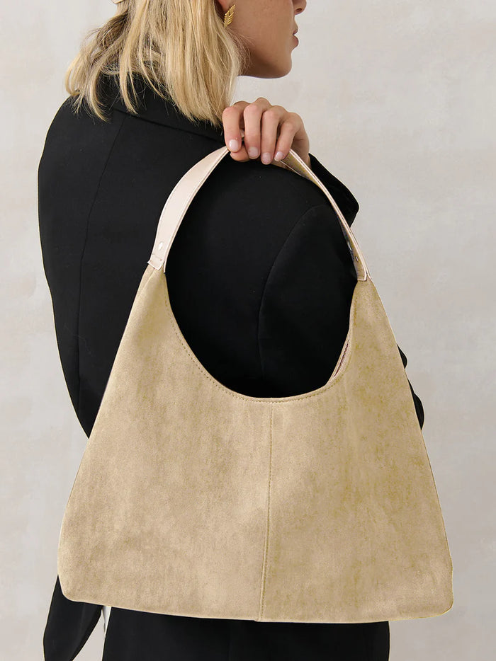 Kenny Suede Bag - Beige