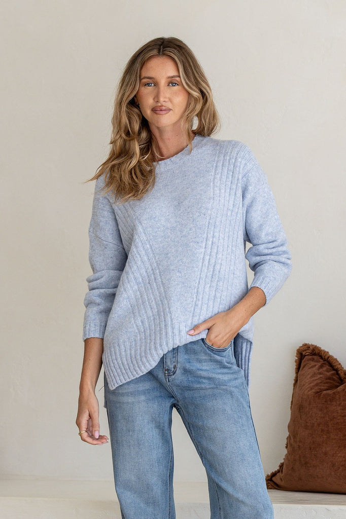 Saint Clare Knit - Powder Blue