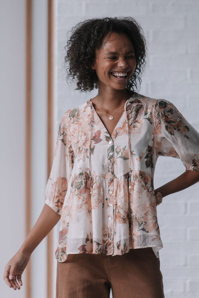 Florence Blouse - Cream