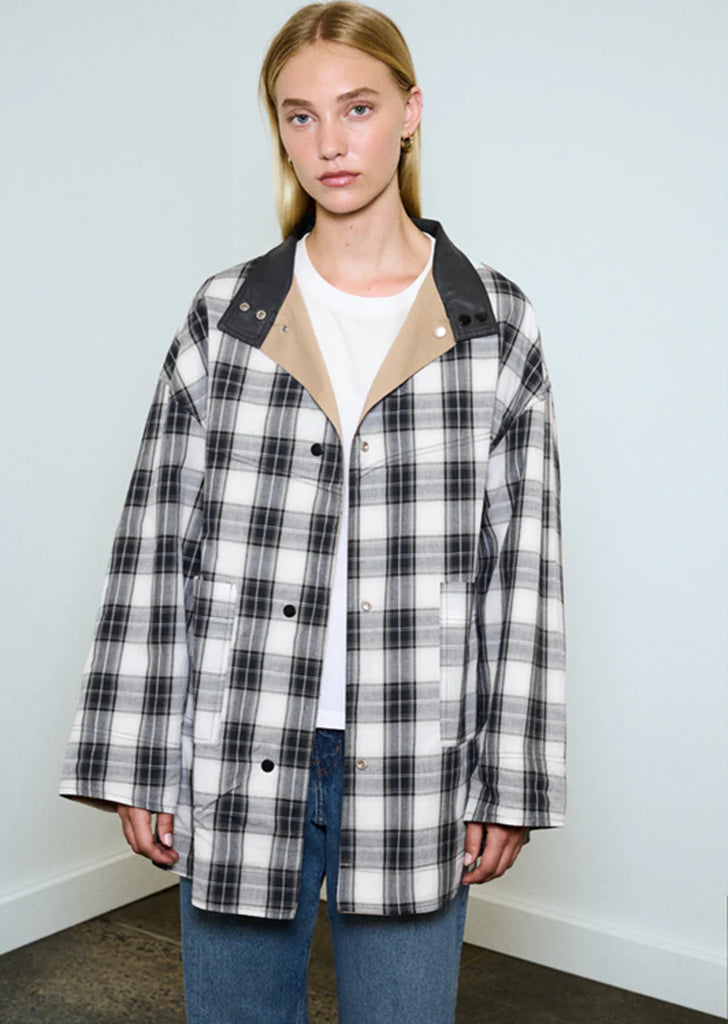 Rylan Reversible Parka - Camel - Betty Lane 